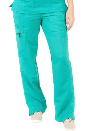 ERGO by LifeThreads Women's Elastic Waist Utility Cargo Scrub Pant