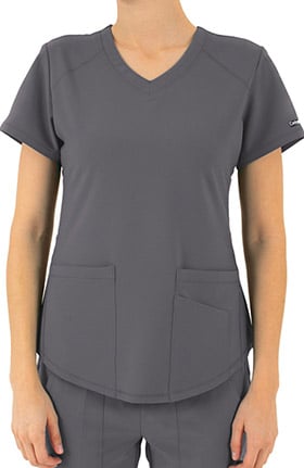 Contego Active by LifeThreads Women's Utility V-Neck Solid Scrub Top