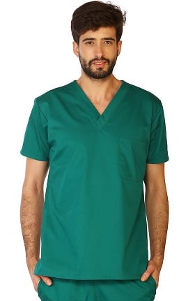 Classic by LifeThreads Unisex V-Neck Solid Scrub Top