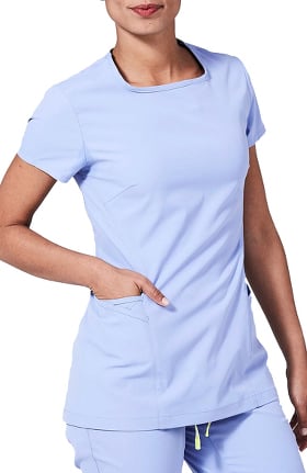 Clearance Element by Medelita Women's Meridian Square Neck Solid Scrub Top