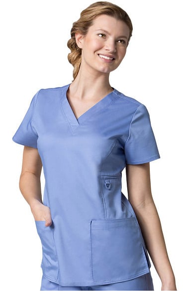 EON Women's COOLMAX® V-Neck Solid Scrub Top | allheart.com