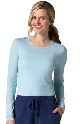 Maevn Uniforms Women's Long Sleeve Antimicrobial Solid Underscrub T-Shirt