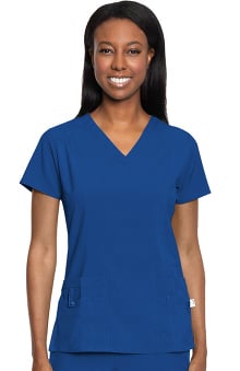 Activate by Med Couture Women's In Motion V-Neck Solid Scrub Top