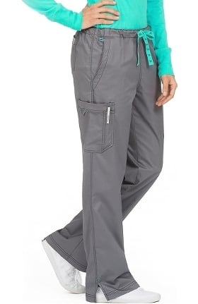 MC2 by Med Couture Women's Layla Drawstring Cargo Scrub Pant