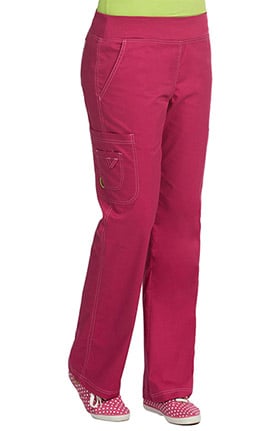 Clearance MC2 by Med Couture Women's Yoga Knit Waistband Cargo Scrub Pant