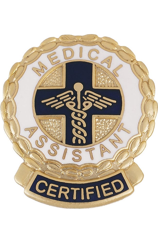 Prestige Medical Emblem Pin Certified Medical Assistant