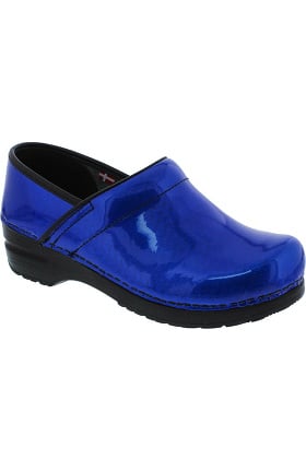 Signature by Sanita Women's Pia Metallic Patent Clog