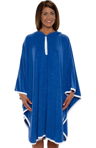 Silvert's Unisex Adaptive Terry Cloth Solid Shower Poncho | allheart.com