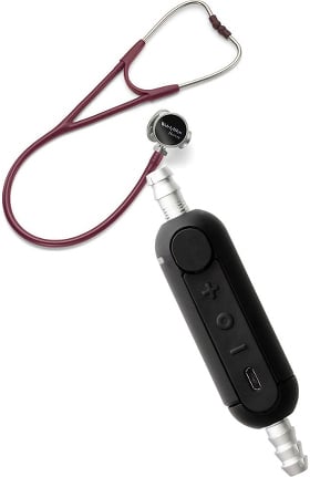 Welch Allyn Tycos Harvey DLX Triple Head Stethoscope and Eko CORE Digital Attachment Kit 5079-TH