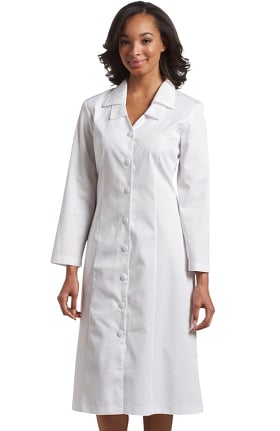 Marvella by White Cross Women's Long Sleeve Embroidered Collar Scrub Dress