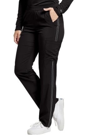 Fit by White Cross Women's Elastic Waistband Retro Side Stitch Scrub Pant