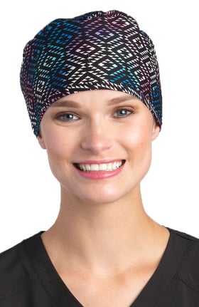 White Cross Women's Diamond Frenzy Print Scrub Hat