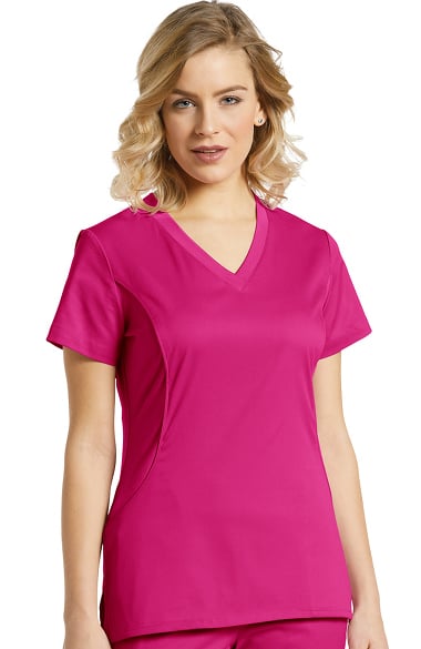 Allure by White Cross Women's V-Neck Stretch Side Solid Scrub Top ...