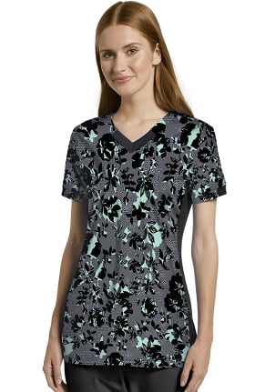 Fit by White Cross Women's Wild Perfection Print Scrub Top