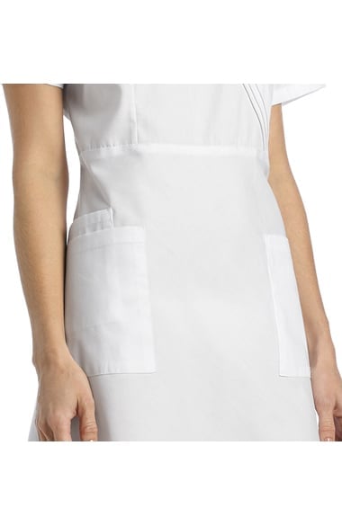 White Cross Women's Pleated Mock Wrap Scrub Dress | allheart.com