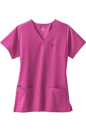 Clearance Classic Fit Collection by Jockey® Women's 6 Pocket Solid Scrub Top