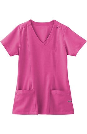 Clearance Classic Fit Collection by Jockey® Women's Mock Wrap Scrub Top