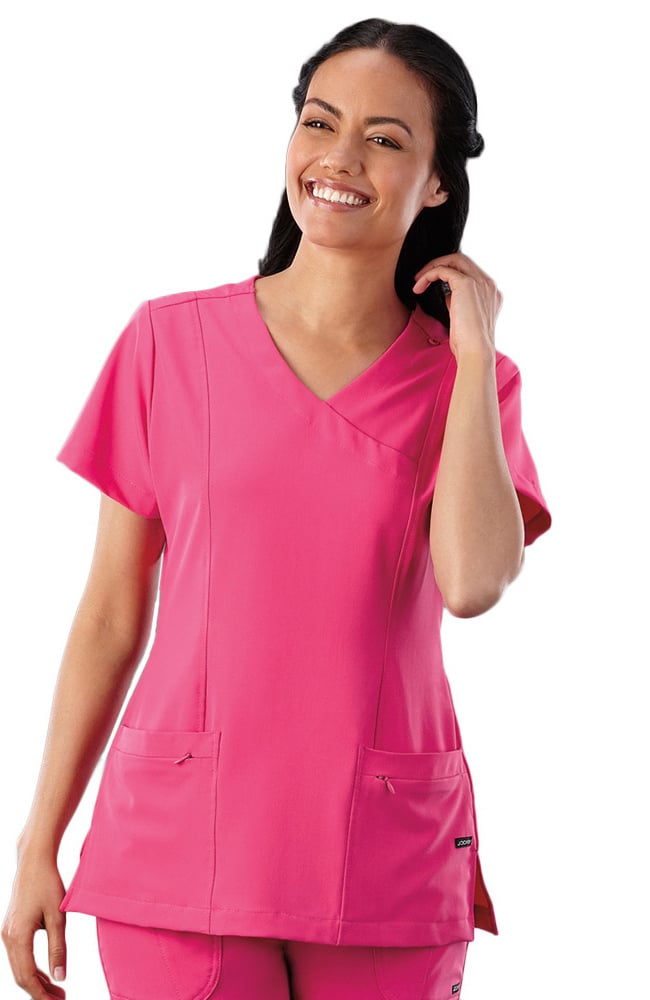 Download Classic Fit Collection by Jockey® Women's Mock Wrap Scrub ...