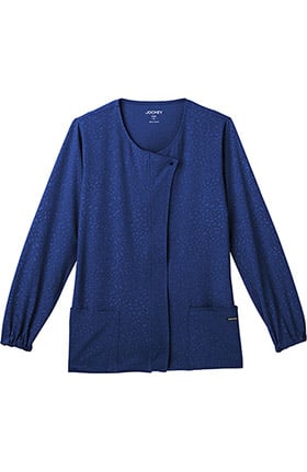 Clearance Classic Fit Collection by Jockey® Women's Solid Illusion™ Snap Front Warm Up Solid Jacket