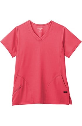 Classic Fit Collection by Jockey® Women's Side Panel V-Neck Solid Scrub Top