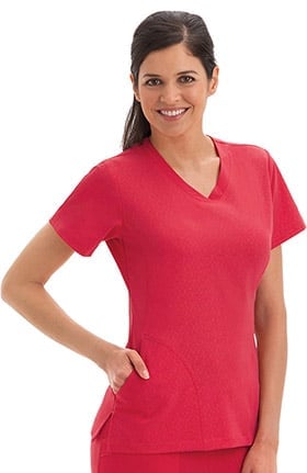 Classic Fit Collection by Jockey® Women's Solid Illusion™ V-Neck Solid Scrub Top