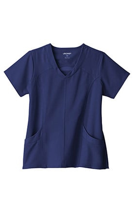 Performance Rx by Jockey® Women's Curved V-Neck Solid Scrub Top