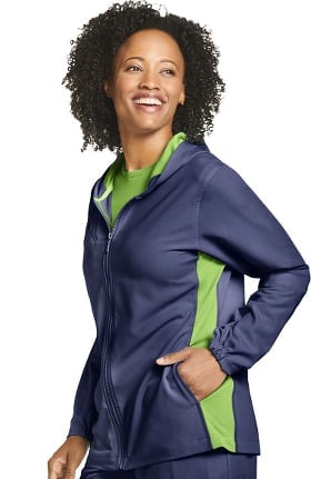 Retro by Jockey Women's Relay Zip Hoodie Scrub Jacket
