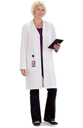 META Labwear Women's Knot Button 38" Ipad Lab Coat