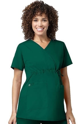 WonderWORK Women's Maternity Solid Scrub Top