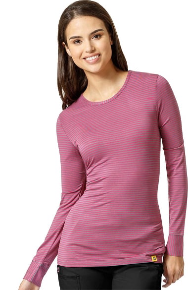 hot pink women's long sleeve shirt
