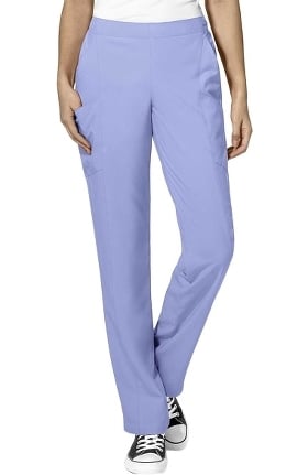 W123 by WonderWink Women's Elastic Waistband Cargo Scrub Pant