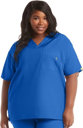Origins by WonderWink Unisex V-Neck Solid Scrub Top