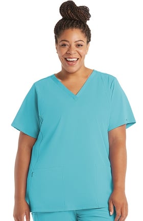 High Performance by WonderWink Women's Sync V-Neck Solid Scrub Top