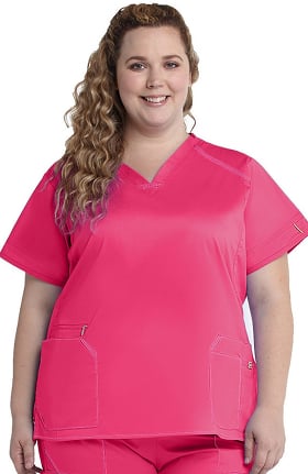 7Flex by WonderWink Women's V-Neck Solid Scrub Top