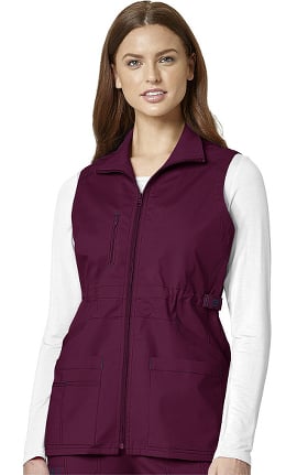 Clearance WonderFLEX by WonderWink Women's Serenity Solid Scrub Vest