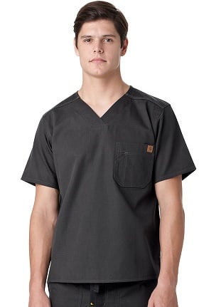 Ripstop by Carhartt Men's V-Neck Utility Solid Scrub Top